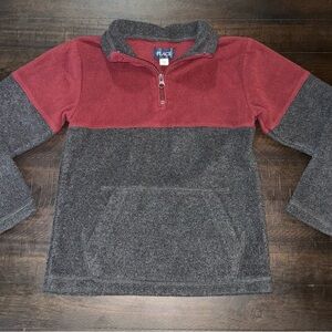 The Children's Place Burgundy and Charcoal Zip-Up Jacket